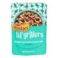 Friskies Cat Food, Seared Cuts with Ocean Fish, In Gravy, 1.55 Ounce