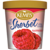 Kemps Fat Free Raspberry Sherbet, 16 Ounce