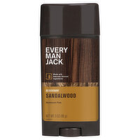 Every Man Jack Deodorant, Aluminum Free, Sandalwood, 3 Ounce