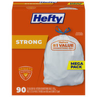 Hefty Tall Kitchen Bags, Strong, Drawstring, 13 Gallon, Mega Pack