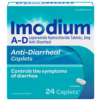 Imodium  A-D Anti-Diarrheal, 2 mg, Caplets, 24 Each