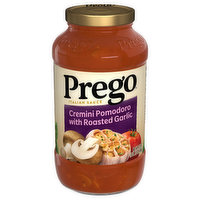 Prego Italian Sauce, Cremini Pomodoro with Roasted Garlic, 23.5 Ounce