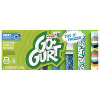 Go-Gurt  Yoplait Yogurt, Fat Free, Berry, 8 Tubes, 8 Each