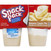 Snack Pack Pudding, Banana Cream Pie, 4 Each