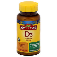 Nature Made Vitamin D3, Tablets, 100 Each