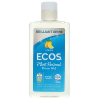 Ecos Rinse Aid, Plant Powered, Lemon, 8 Fluid ounce