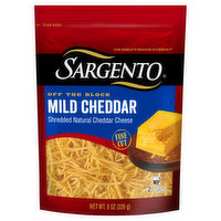 Sargento Cheese, Mild Cheddar, Fine Cut, 8 Ounce
