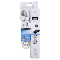 GE Surge Protector, with USB Charging, 1 Each