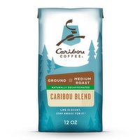 Caribou Coffee Caribou Blend Medium Roast Ground Decaf Coffee, 12 Ounce