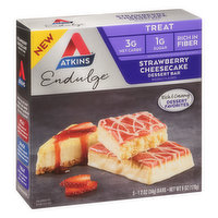 Atkins Endulge Dessert Bar, Strawberry Cheesecake, Treat, 5 Each