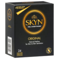 Skyn Condoms, Lubricated, Non-Latex, Original, 24 Each