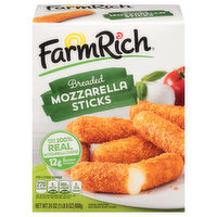 Farm Rich Breaded Mozzarella Sticks, 24 Ounce