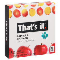 That's It Fruit Bar, Apple + Mango, 5 Each