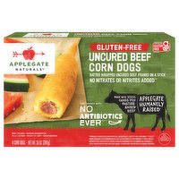 Applegate Naturals Natural Gluten-Free Uncured Beef Corn Dogs (Frozen), 4 Each