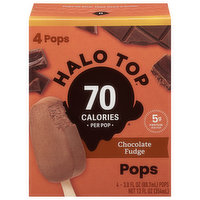 Halo Top Pops, Chocolate Fudge, 4 Each