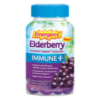 Emergen-C Elderberry, Immune Plus, Gummies, 45 Each