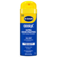 Dr. Scholl's Odor-X Foot Spray Powder, Ultra Odor-Fighting, 4.7 Ounce