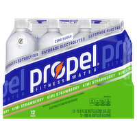 Propel Electrolyte Water Beverage, Kiwi Strawberry, 12 Pack, 12 Each