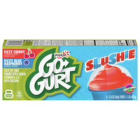 Go-Gurt Slushie Yogurt, Fat Free, Fizzy Cherry/Fizzy Blue Raspberry, 8 Each