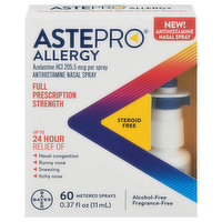 Astepro Nasal Spray, Antihistamine, Full Prescription Strength, Allergy, 0.37 Fluid ounce