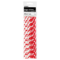 Unique Paper Straws, 10 Each