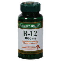 Nature's Bounty Vitamin B-12, 1000 mcg, Coated Tablets, 200 Each