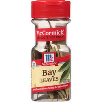 McCormick® McCormick hand-selects its bay leaves from Turkish-grown bay trees, a member of the laurel family. Indispensable to most cuisines, especially French, Mediterranean and Indian, they add robust flavor all kinds of meat and vegetable dishes., 0.12 Ounce