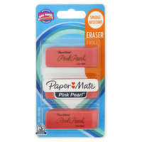 Paper Mate Pink Pearl Eraser, Medium, 3 Each