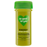 So Good So You Juice Shot, Mango Spinach, Organic, Cold-Pressed, Energy, 1.7 Fluid ounce