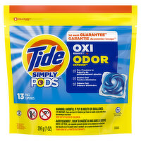 Tide Tide Simply PODS Odor Defense Laundry Detergent Pacs, Fresh Linen, 13 ct, 13 Each