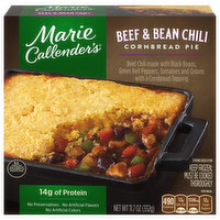 Marie Callender's Frozen Beef & Bean Chili Cornbread Pie, 11.7 Ounce