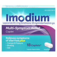 Imodium Multi-Symptom Relief, Caplets, 18 Each