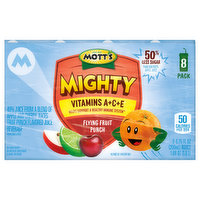 Mott's Mighty Juice Beverage, Flying Fruit Punch, 8 Pack, 8 Each