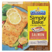 Gorton's Salmon, Roasted Garlic & Butter, 2 Each