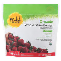 Wild Harvest Strawberries, Organic, Whole, 10 Ounce