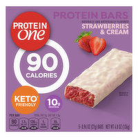 Protein One Protein Bars, Strawberries & Cream, 5 Each