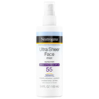 Neutrogena Ultra Sheer Sunscreen, Face Mist, SPF 55, 3.4 Fluid ounce