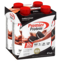 Premier Protein Protein Shake, Cookies & Cream, 4 Pack, 4 Each
