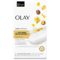 Olay Beauty Bars, Ultra Moisture, Shea Butter, 6 Each