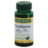 Nature's Bounty Cranberry, with Vitamin C, Rapid Release Softgels, 120 Each