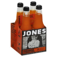 Jones Soda, Orange & Cream Flavor, 4 Each