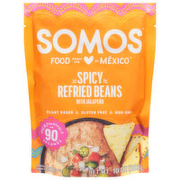 Somos Refried Beans, Spicy, 10 Ounce