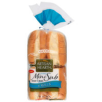 Artisan Hearth Bread Rolls, Gourmet, Mini Sub, 8 Each