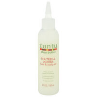 Cantu Hair & Scalp Oil, Tea Tree & Jojoba Oil, Shea Butter, 6 Ounce