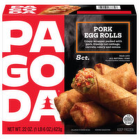 Pagoda Egg Rolls, Pork, 22 Ounce