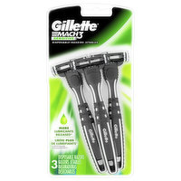 Gillette  Mach3 Razors, Disposable, Sensitive, 3 Each