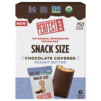 Perfect Bar Protein Bar, Chocolate Covered Peanut Butter, Snack Size, 6 Each