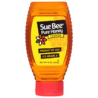 Sue Bee Pure Honey, Clover, 16 Ounce
