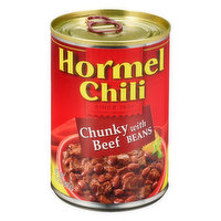 Hormel Chili, Chunky with Beef Beans, 15 Ounce