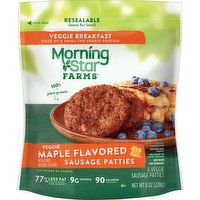 NaN Meatless Sausage Patties, Maple Flavored, 8 Ounce